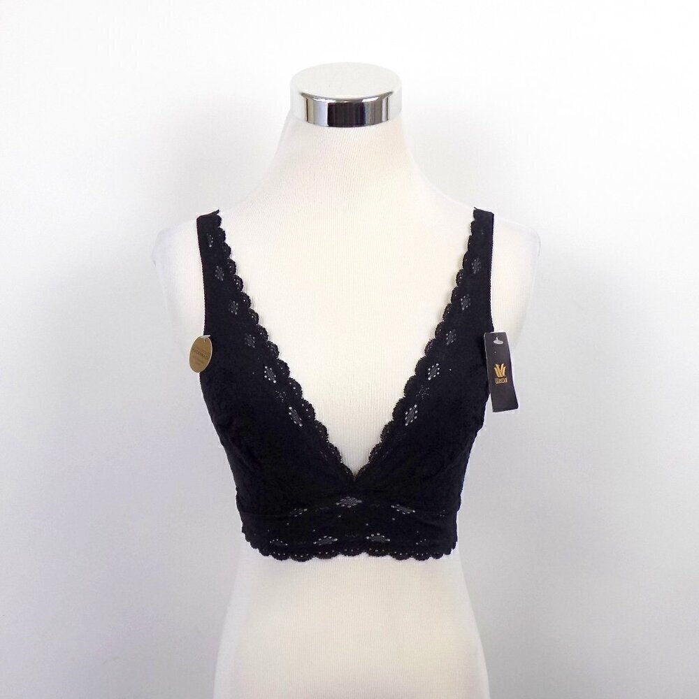 Wacoal Lace Wire Free Bra Bralette Size 34 Black
